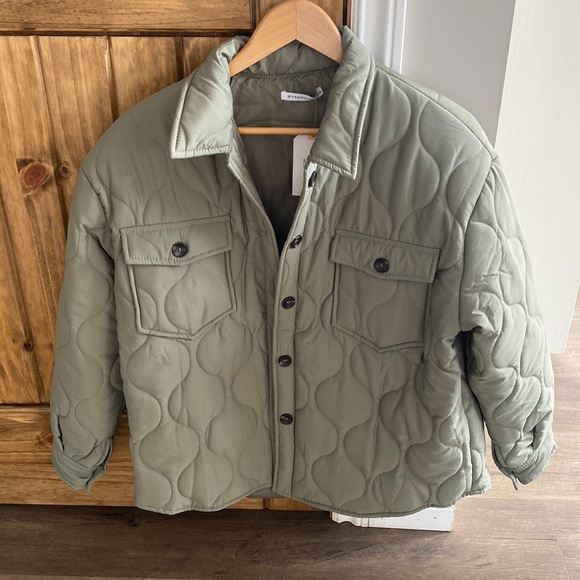 Spring Green Quilted Jacket - Picture 1 of 5
